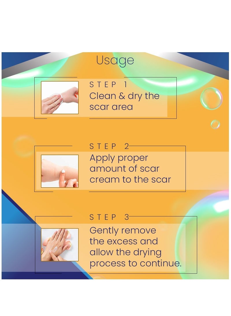 Kanza - 50ml Scar Removal Cream for Damaged Skin Dead Skin Elimination New & Old Scars Removal Cream Herbal Extracts Infused Burns Repair Face and Body Skin Repair Cream Unisex - Image 1