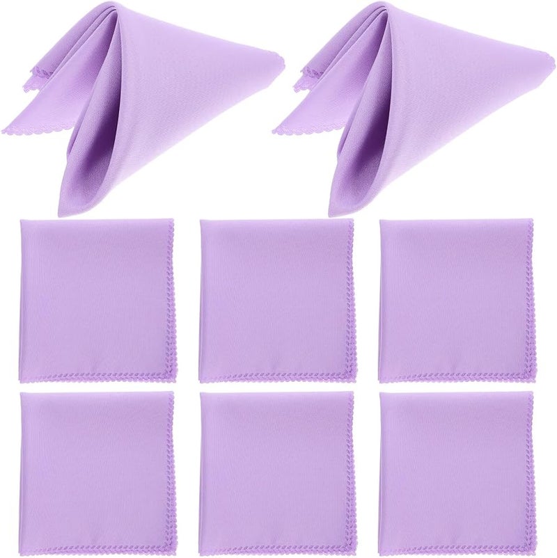 Lightweight Solid Color Cloth Napkins 10pcs Set for Wedding Party Dinner Table - Image 2