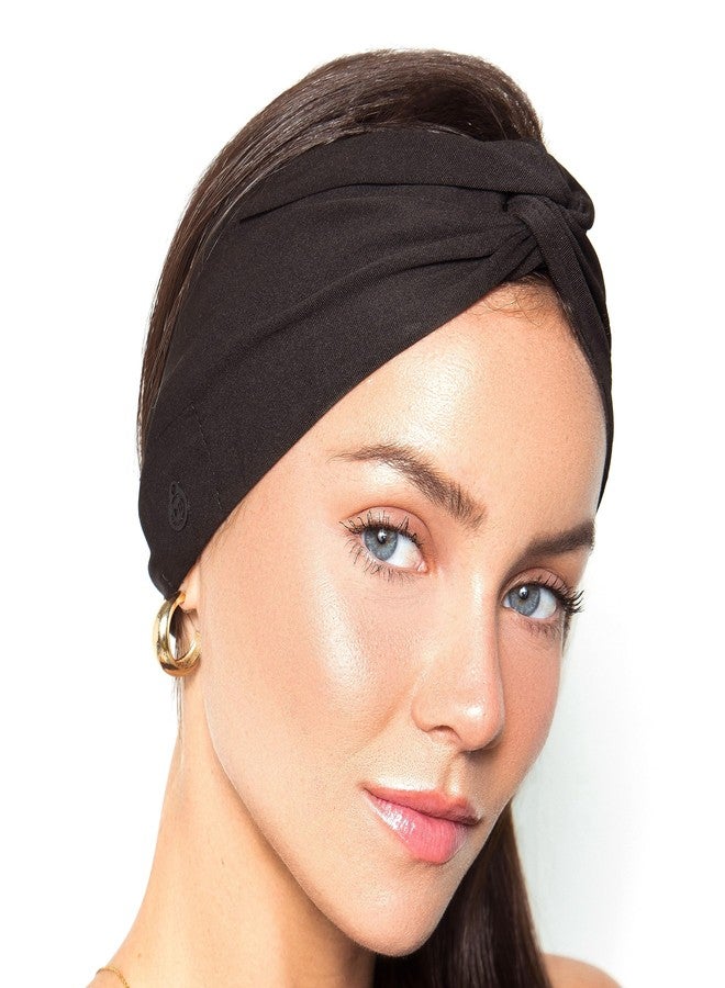 Mixiba Bluetooth Headband for Women Wireless Headband Headphones for Yoga, Running, Work, Sport - Black - Image 1