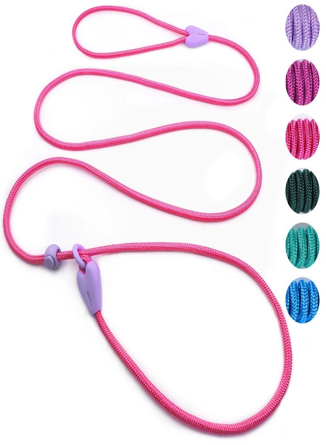 viunimo Slip Lead 6 FT Dog Training Leash - 6 Color Slip Leads for Medium Dogs - No Pull Dog Leash (Pink) - Image 1