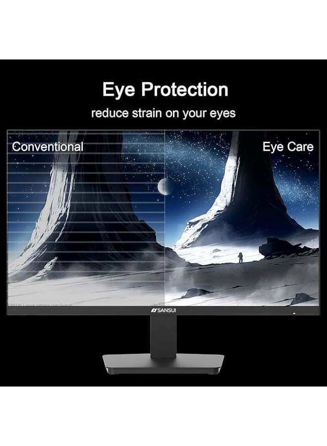 سانسوي شاشة SANSUI مقاس 27 بوصة بتقنية IPS ودقة Full HD ومعدل تحديث 100 هرتز وزمن استجابة 5 مللي ثانية وتقنية AMD FreeSync، لون أسود، موديل ES-27X3AL - Image 5