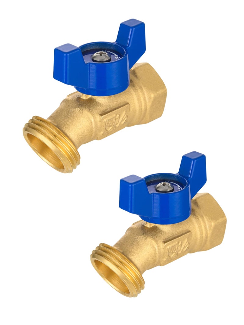 EFIELD Pack of 2 EFIELD 14Turn Outdoor Spigot Sillcock Hose Bibb Valve 12 Female NPT Inlet 34 Male GHT Threaded Garden Hose OutletConnectorSILLCOCK0392PCS - Image 2