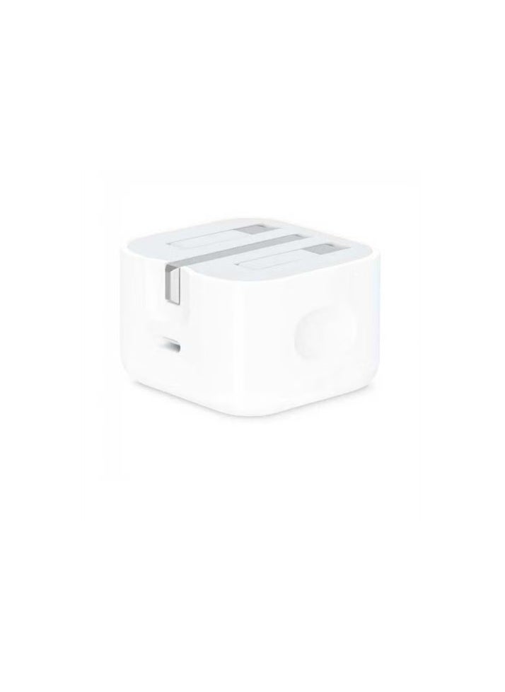 Generic - 2 in 1 Pack of 20W USB-C Power Adapter and USB-C to Lightning Cable 1m white - Image 1