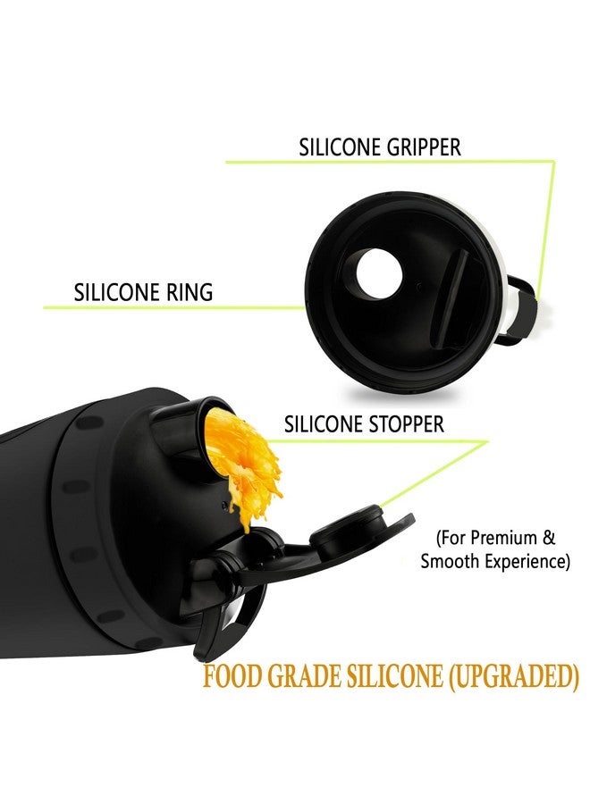 BURRDOFF BURRDOFF [VISIBLE WINDOW Protein Shaker Bottle, Gym Shaker Steel Shaker Bottle Gym Shaker Bottle shaker bottles for protein shake gym protein shaker bottle (Matt Black)  - Image 4