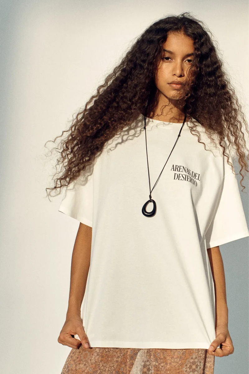 H&M Oversized print-motif T-shirt