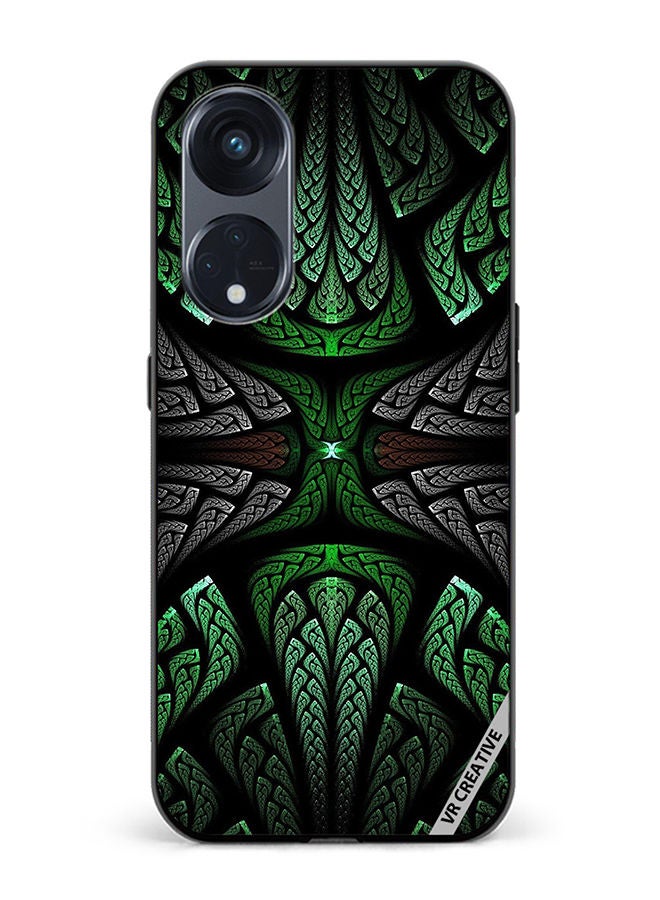 VR CREATIVE Protective Case Cover For Oppo Reno8 T 5G Mandala Design Multicolour - Image 1