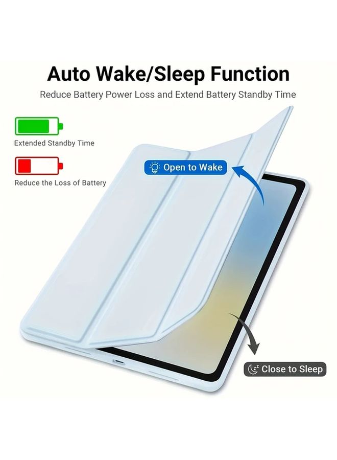 Pink Compatible Case For iPad 10th Generation 10 9 Inch 2022 And iPad 11th Generation A16 11 Inch 2025 Soft TPU Back Shell Three Fold Stand Intelligent Protective Cover With Auto Wake Sleep And Adjustable Viewing Angle - Image 5