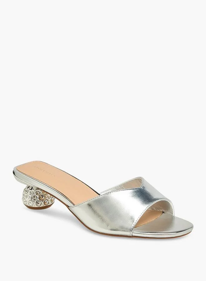 Flora Bella By Shoexpress Flora Bella Women Embellished Heel Slip-On Sandals
