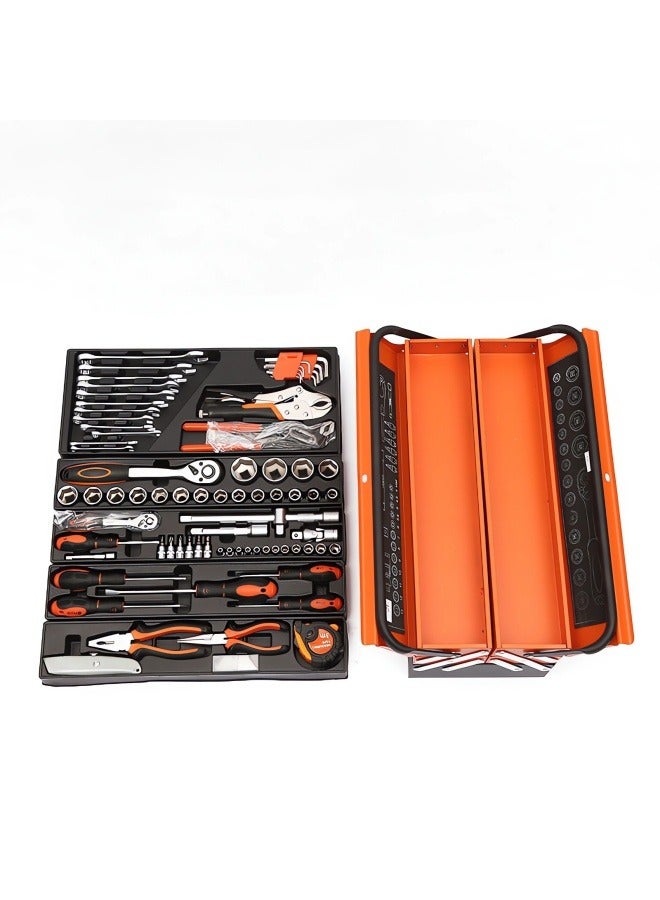 ALongDeng 85 Pcs Home Repair Tool Kit with Toolbox Storage Case  Complete Tool Set with Screwdriver Hammer Tools for Household Auto Apartment Garage Maintenance  DIY Projects - Image 2