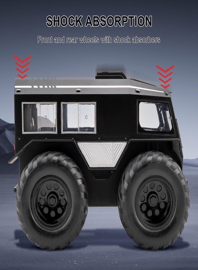 LOVEPOSELY 1:24 Sherp All Terrain Off Road Vehicle Diecast Car Model, Collecting Diecast Pull Back Beach Motorcycle Toys Car for Kids Boys Girls (Black) - Image 5