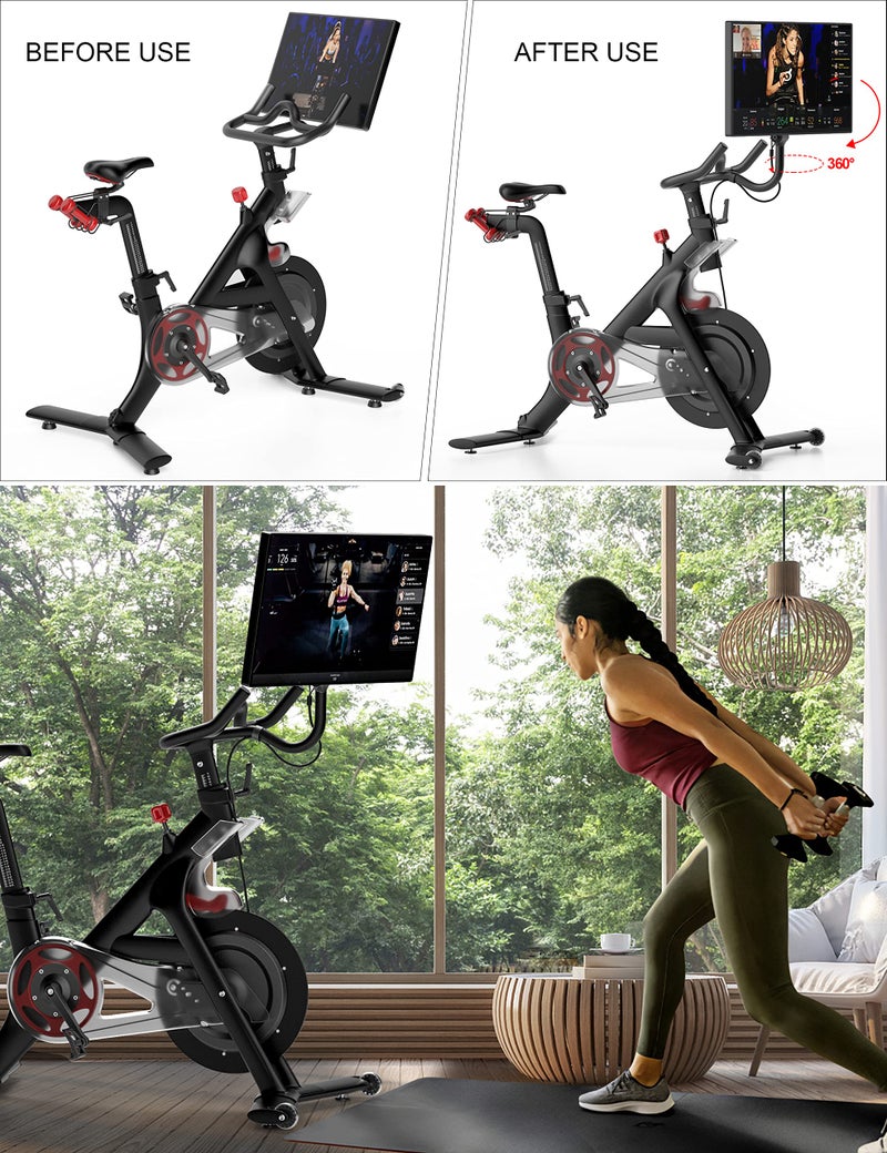 COOLWUFAN حامل شاشة COOLWUFAN للدراجة Peloton، دوران 360° شاشة محسّنة لضبط الشاشة لدراجات Peloton (غير متوافق مع دراجة Peloton Bike+)  - Image 5
