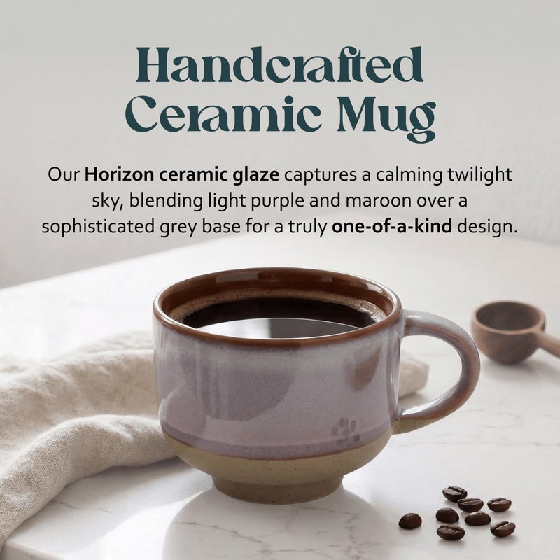 NOVA CERAMICS Ceramic Coffee Mug - Ceramic Cup with Handle - 16 oz Coffee Mugs, Cute Mug - Large Mug - Microwave & Dishwasher Safe - Gifts For Women Men Him Her - 16oz - Horizon - Image 2