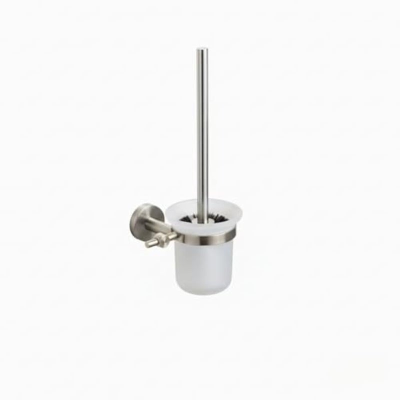 Siag Silver Matte Toilet Brush Holder 6909 for Subtle and Modern Hygiene - Image 2