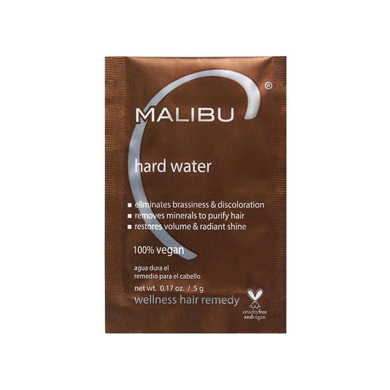 Malibu C Hard Water Wellness Hair Remedy - Removes Hard Water Deposits & Impurities + Restores Volume and Radiant Shine with Vitamin C Complex (1 Packet) - Image 1