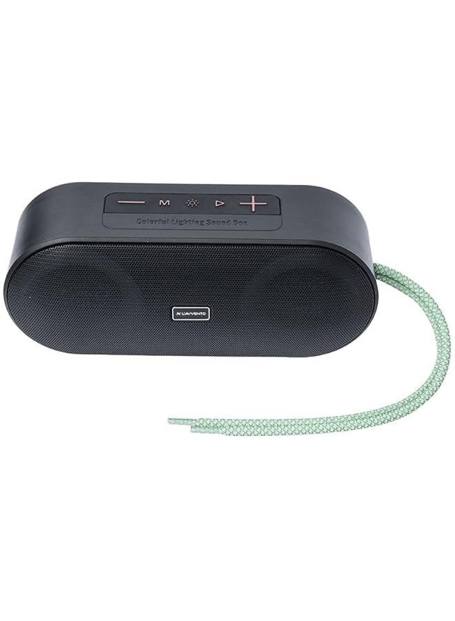 L'avvento Sp315 Led Speaker Ipx6 5W*2 3000Mah Usb Tf Aux Rope Handle Black - Image 3