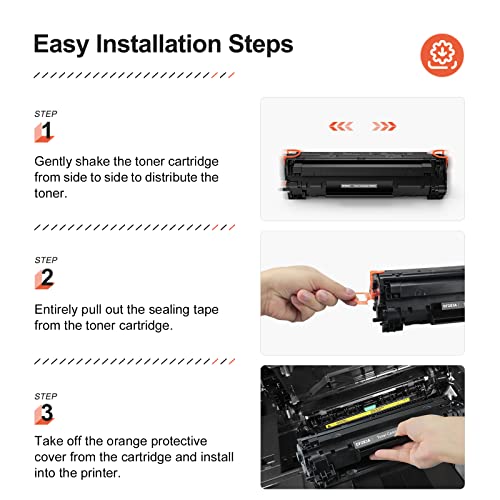 v4ink Compatible CF283A Toner Cartridge Replacement for HP 83A CF283A for use in HP Pro MFP M127fw M127fn M125nw M201dw M201n M225dn M225dw M125a Series Printer (Black, 2 Pack) - Image 5