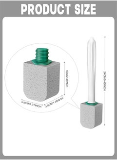 Generic Toilet Bowl Brush,  Pumice Toilet Scrubber Toilet Bowl Stain,Rust and Grease Stain Clean,Suitable for Toilet Bathroom Kitchen Sink BBQ, 1 Handle+5 Pumice Stones  - Image 2