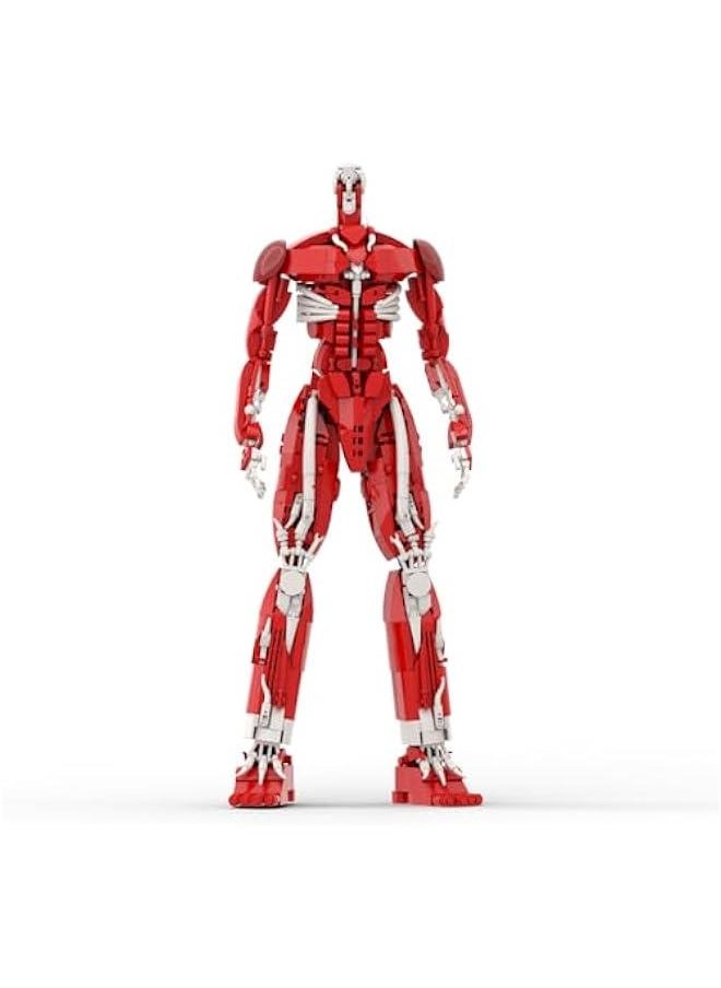 Attack on Titan Building Block Toys, Colossus Titan Cool Red Action Figure Adventure World Creative Models for Display Collection, Suitable for Adults Boys Girls Fans Kids Aged 6+ (953 PCS)  - Image 1