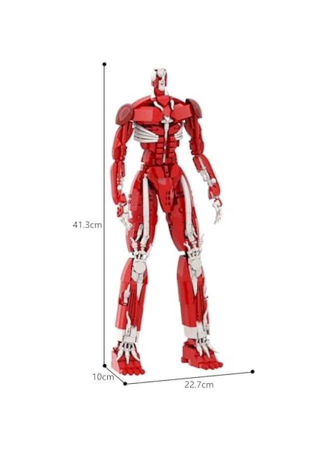 Attack on Titan Building Block Toys, Colossus Titan Cool Red Action Figure Adventure World Creative Models for Display Collection, Suitable for Adults Boys Girls Fans Kids Aged 6+ (953 PCS)  - Image 5