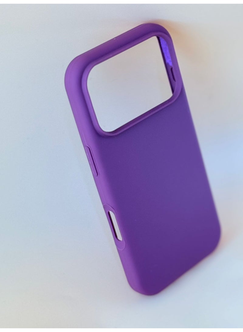 Cat - Cot غطاء سيليكون لأبل آيفون 17 برو - بنفسجي - Image 1