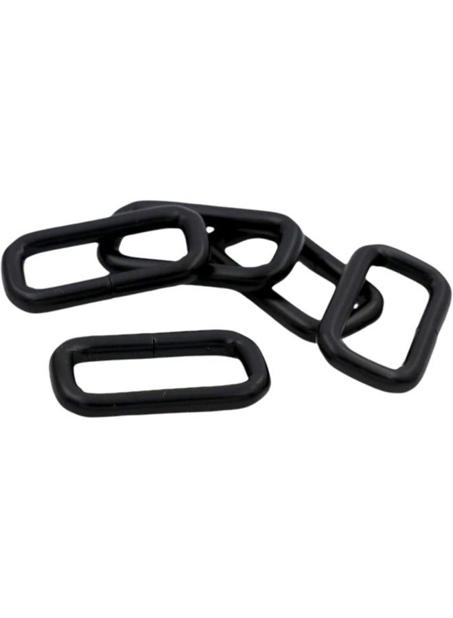 Metal Rectangle Ring Buckles Square Strap Webbing Belt Rings for Bag Purse Non Welded 1 x 3/8 Inch, Black, of 10  - Image 4
