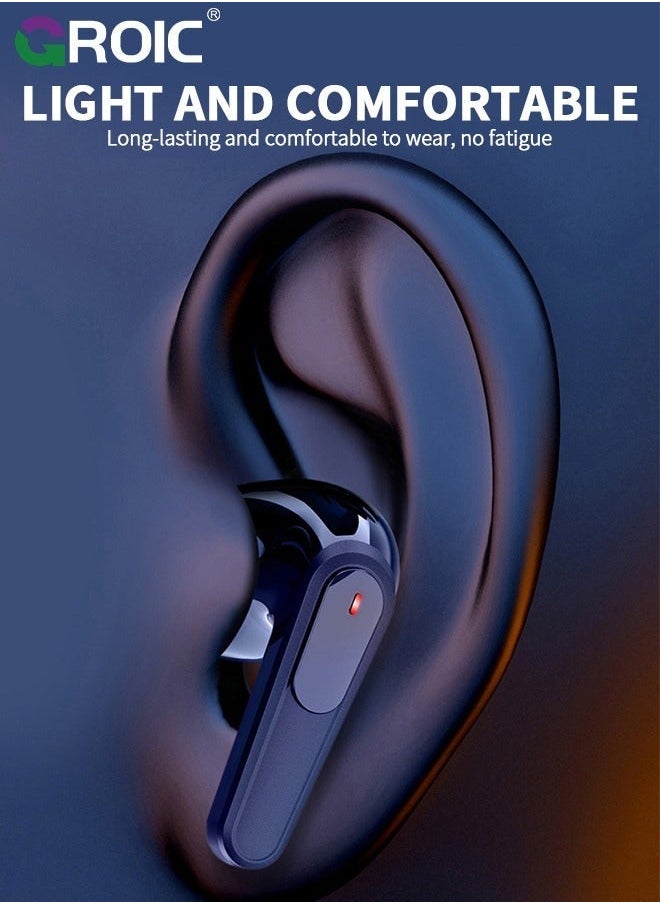 Wireless Bluetooth Headphones 5.3 In Button Pops Up Design Built-in Microphone IPX4 Immersive Premium Sound Headset Suitable For Tablet Smart Phone Earbuds Clearance