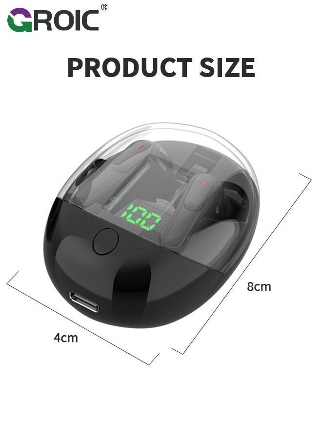 Wireless Bluetooth Headphones 5.3 In Button Pops Up Design Built-in Microphone IPX4 Immersive Premium Sound Headset Suitable For Tablet Smart Phone Earbuds Clearance