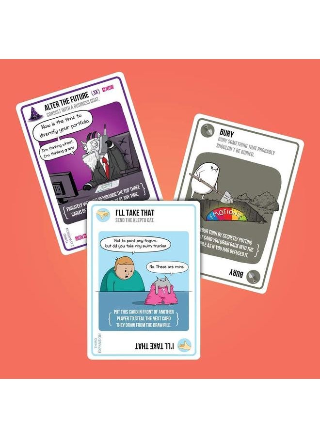 Bluejw - Barking Kittens Expansion Pack By Exploding Kittens 2 To 5 Players Ages 7+ 15 Minutes To Play Exploding Kittens Game Required Party Game Family Game Night Kid And Adult Card Game - Image 1