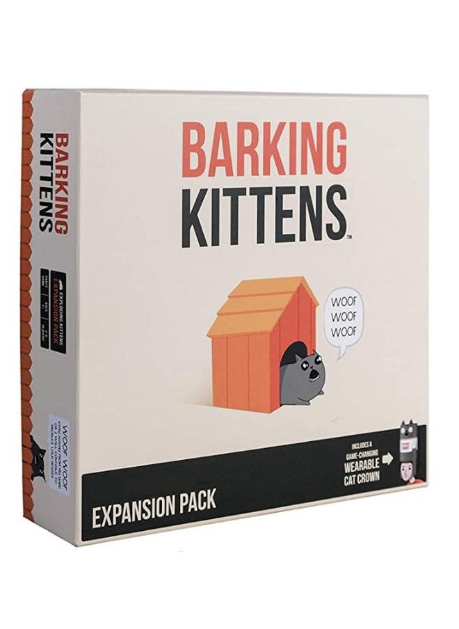Bluejw - Barking Kittens Expansion Pack By Exploding Kittens 2 To 5 Players Ages 7+ 15 Minutes To Play Exploding Kittens Game Required Party Game Family Game Night Kid And Adult Card Game - Image 1