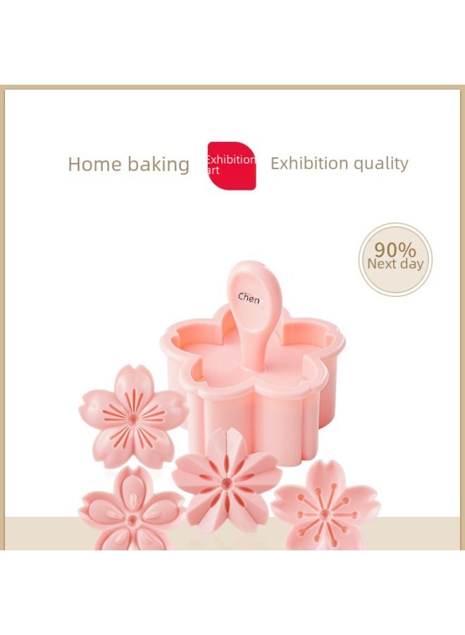 Zy1308 Sakura Cookie Mold Home Baking Press Flower Style Cherry Blossom Powder Kitchen Utensils Daily Use Cookie Cutter-Color:Sakura Powder - Image 2
