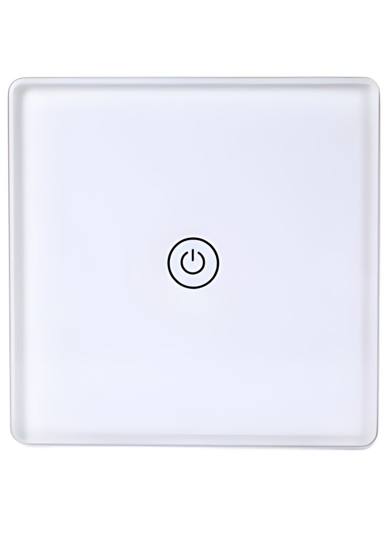 مفتاح إضاءة ذكي يعمل باللمس مزود بتقنية Wi-Fi باللون الأبيض - Image 1