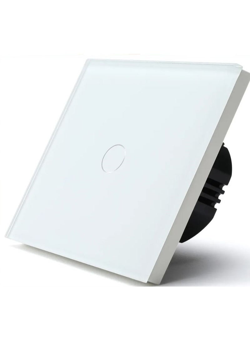 مفتاح إضاءة ذكي يعمل باللمس مزود بتقنية Wi-Fi باللون الأبيض - Image 2