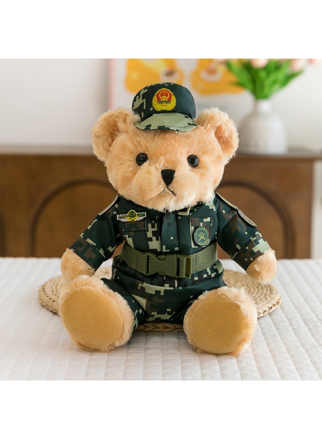 Internet Red Police Cub Bear Doll Iron Kid Bear Doll Police Police Cub Bear Uniform Fire Plush Bear Toy