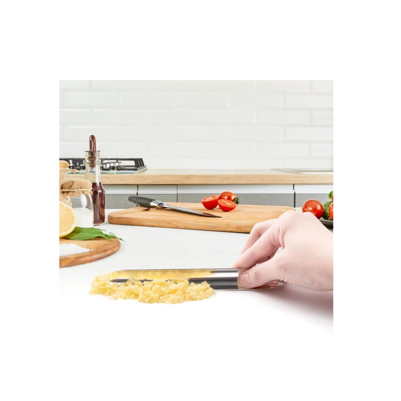 SOLARAE مكنسات فتات المطاعم، منظف فتات المطاعم، مكشطة فتات من الفولاذ المقاوم للصدأ عالية الجودة، أداة فتات للنُدُل والنُدُلات والخُدم (3 عبوات، فضي) - Image 2