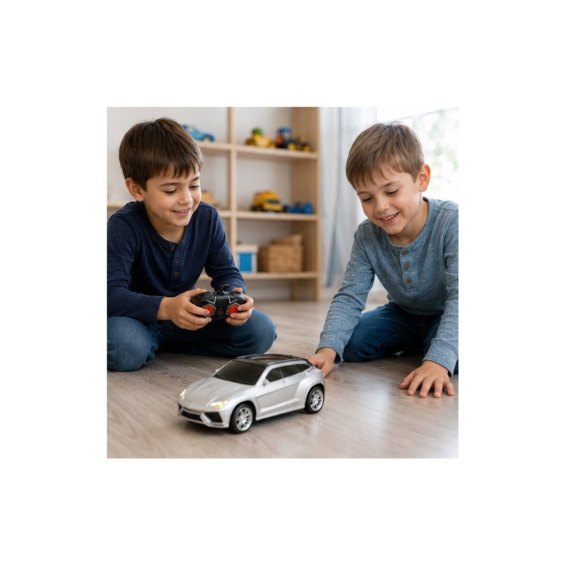 Drift Road Commander | Remote-Controlled Model Car Toy for Young Players Ages 3 and Up, Silver SUV RC Drift Car - Image 4