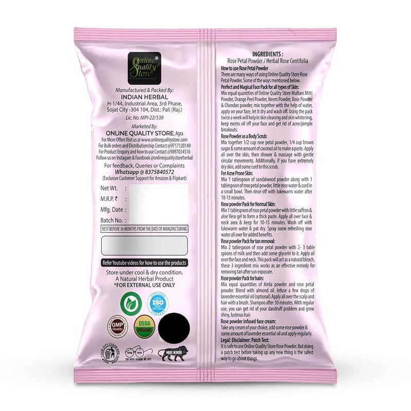 Online Quality Store Online Quality Store Organic Neem Leaves Powder 50g Rose Petals Powder 50g Orange Peel Powder50g 150g  - Image 5