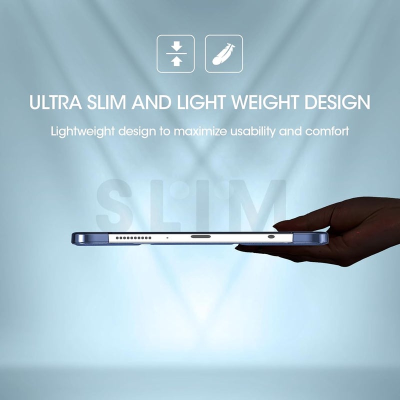 Procases For Galaxy Tab A9 8.7 Inch 2023 Case, Slim Stand Hard Back Shell Protective Smart Cover Case For 8.7" Galaxy Tab A9 2023 Sm-X110/X115/X117 -Navy - Image 5