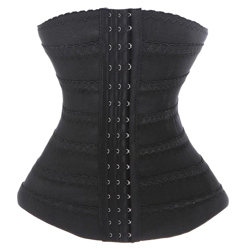 2pcs Waist Tummy Breathable Seamless Shaper Corset Girdle Costume Supplies Clothes Accessories for Woman (S Size, Black) - Image 2