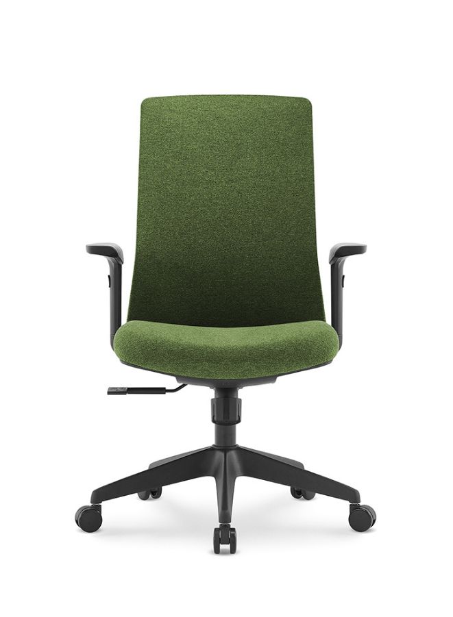 Generic Middle Back Ergonomic Office Chair Without Headrest for Office, Home Office and Shops, Green - Image 3