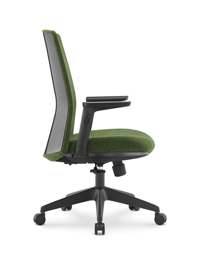 Generic Middle Back Ergonomic Office Chair Without Headrest for Office, Home Office and Shops, Green - Image 2