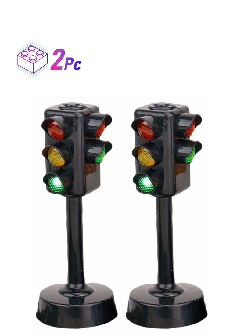 Y&D Kids Traffic Light Toy Signal Model Toys Early Education Playset for Toddler (2 Pcs)  - Image 1