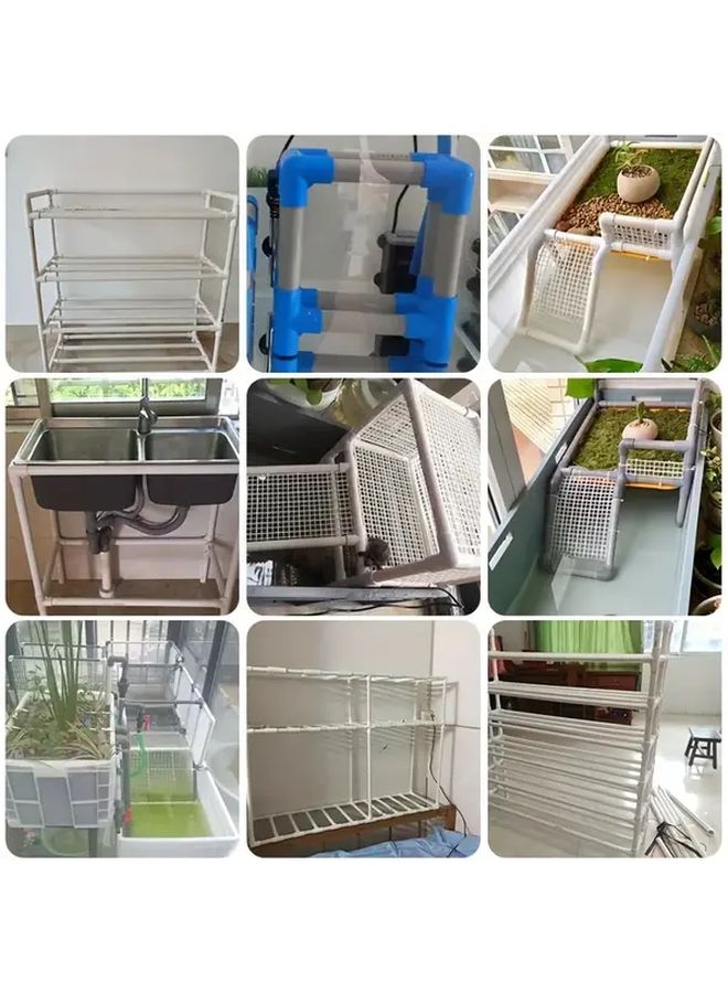 DN15 PVC مجموعة تركيب أنابيب إمداد المياه البلاستيكية 4 قطع 3D خمسة اتجاهات أربعة اتجاهات رفوف زاوية مقاومة للحريق مقاومة للتآكل قابلة للطلاء - Image 4