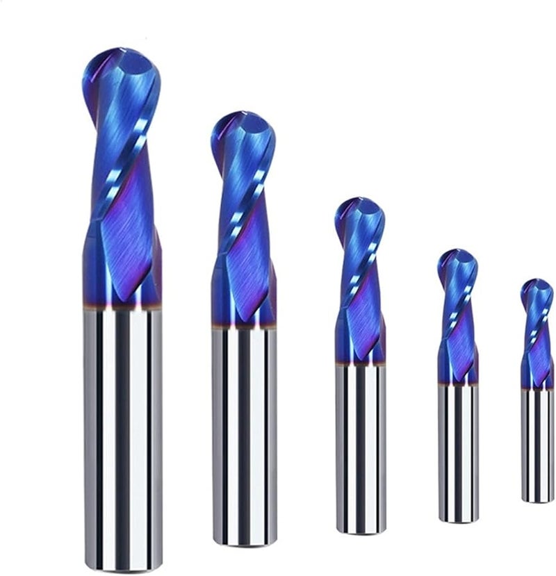 HRC 65 مطحنة نهاية كروية 2 فلوت كربيد CNC قاطع حلزوني R2 0xD4xL100 - Image 2