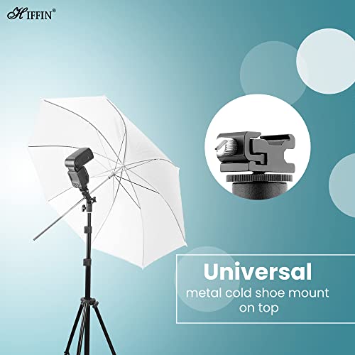 HIFFIN® Branded E Type Camera Flash Speedlite Mount Swivel Light Stand Bracket with Umbrella Reflector Holder Compatible DSLR Flashes Studio Light LED Light - Image 3