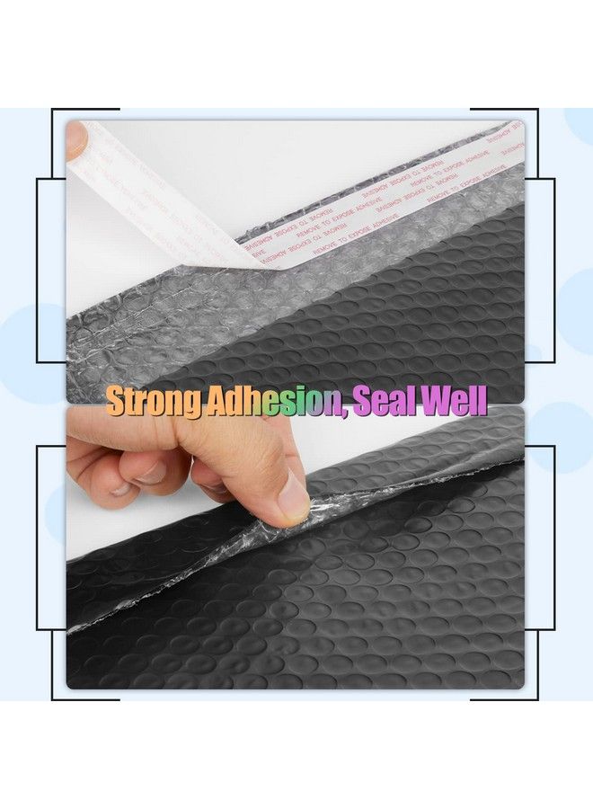 6 X 10 Inch Bubble Mailers 50 Pack Selfseal Poly Padded Envelope Waterproof Shipping Bags For Small Business Black