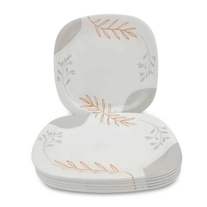| PURE MELAMINE | DINNER PLATE SET  MELI 11 (6 NOS.) | STAIN FREE, GLAZED FINISH