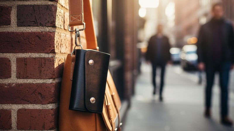 INSTABUYZ Black Key Pouch/Wallet Stylish/Wallet Black Key Pouch/Leather Key-chain - Image 4