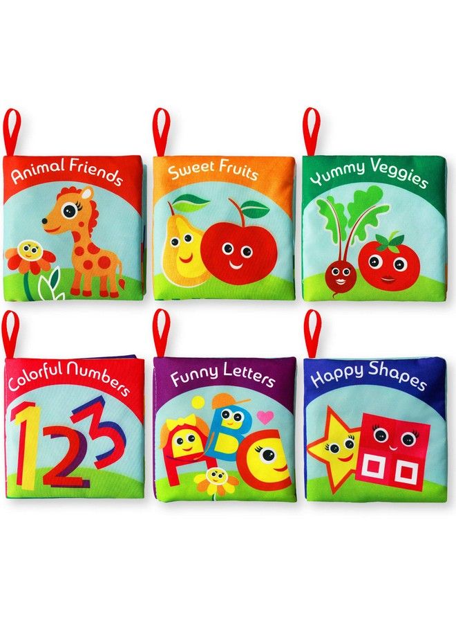 BabyBibi Cloth Books For Babies (Set Of 6) Premium Quality Soft Books For Babies. Touch And Feel Crinkle Paper. Cloth Books For Early Children'S Development. - Image 2