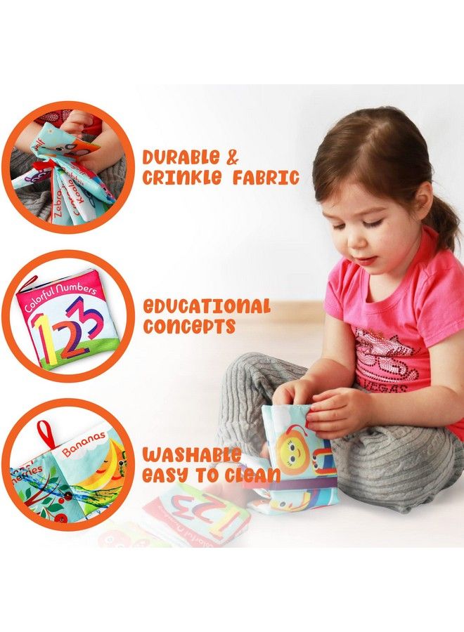 BabyBibi Cloth Books For Babies (Set Of 6) Premium Quality Soft Books For Babies. Touch And Feel Crinkle Paper. Cloth Books For Early Children'S Development. - Image 4