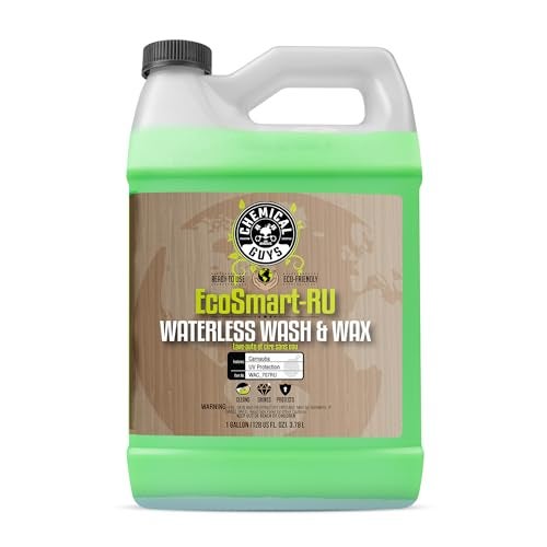 Chemical Guys WAC_707RU EcoSmart Waterless Car Wash & Wax Ready To Use, Safe for Cars, Trucks, SUVs, Motorcycles, RVs & More, 128 fl oz (1 Gallon) - Image 1